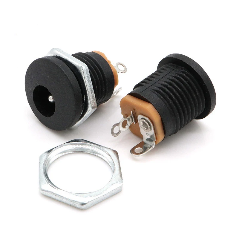 3 Pin Plastic Female DC Power Jack Socket Connector 100pcs/bag