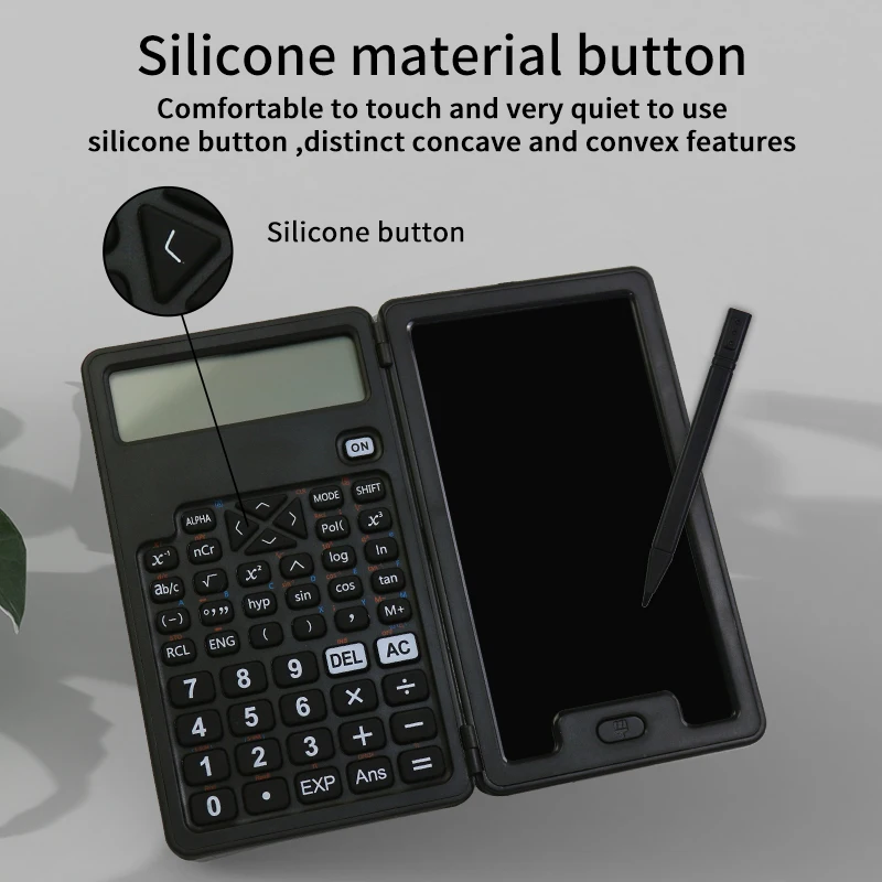Mini folding doodle board multifunction Pockets calculator writing pad science drawing  LCD tablet digital kids education
