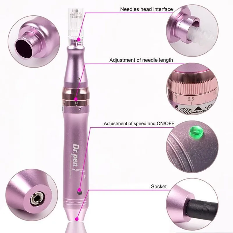 Auto Micro Needles Derma Rolling System Dr Pen Ultima A1 A6 M5 M7 N2 Microneedling Pen Electric Facial Massager Microneedle Pen