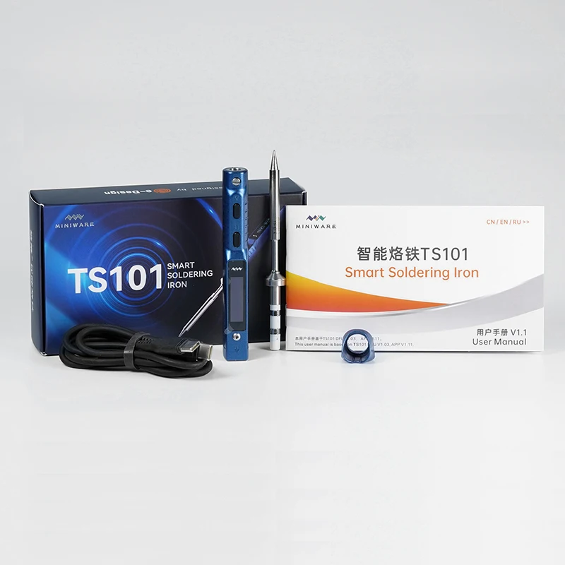 Hot Sell Ts101100 Cordless Usb Wireless Digital Soldering Iron Station Sleep Tips Set Portable Electric Soldering Irons Kit