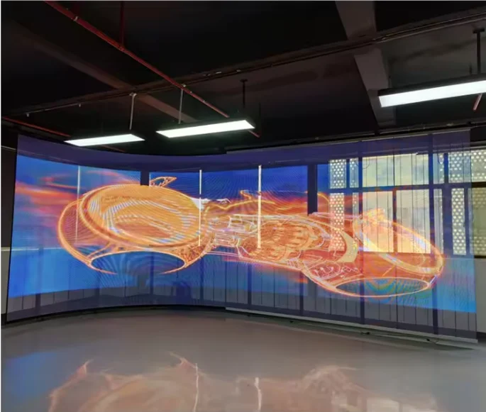 Yake Led P4 P6 P8 P10 Flexible Adhesive LED Transparent Film Screen On Glass Video Wall Clear Super Thin LED Film Display