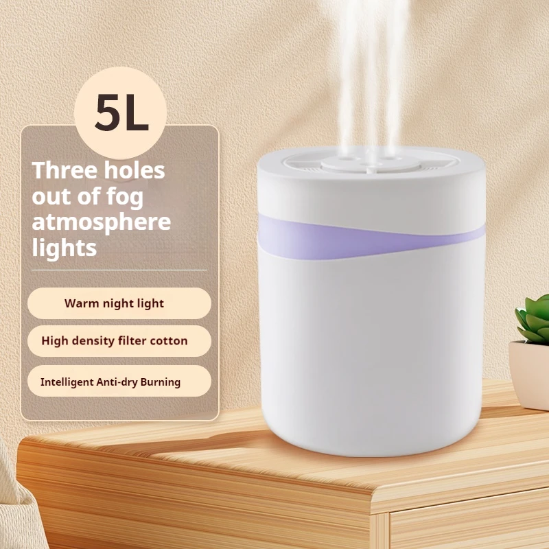 Colorful USB Install Night Light Three Holes Prevent Dry Burning Essential Oil Humidifying Filter Manufacturer Air Humidifier