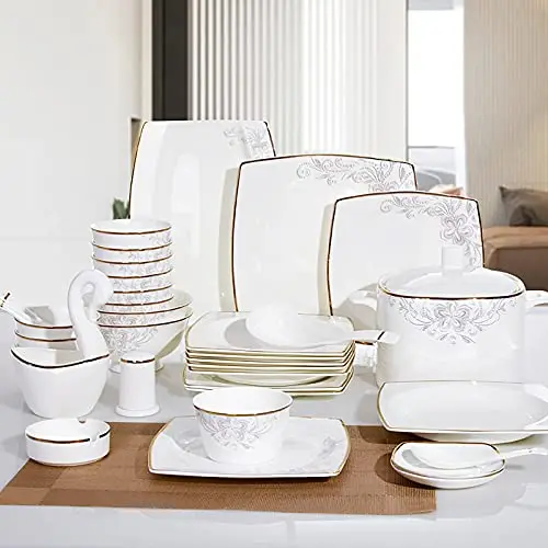New bone china 24pcs fine porcelain dinner set/plates set /dinner dinnerware luxury  for 6 people