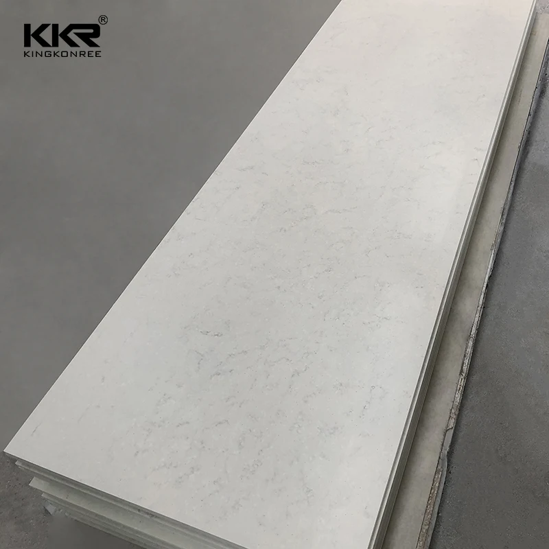 White Marble Bar Top Acrylic Solid Surface Stone
