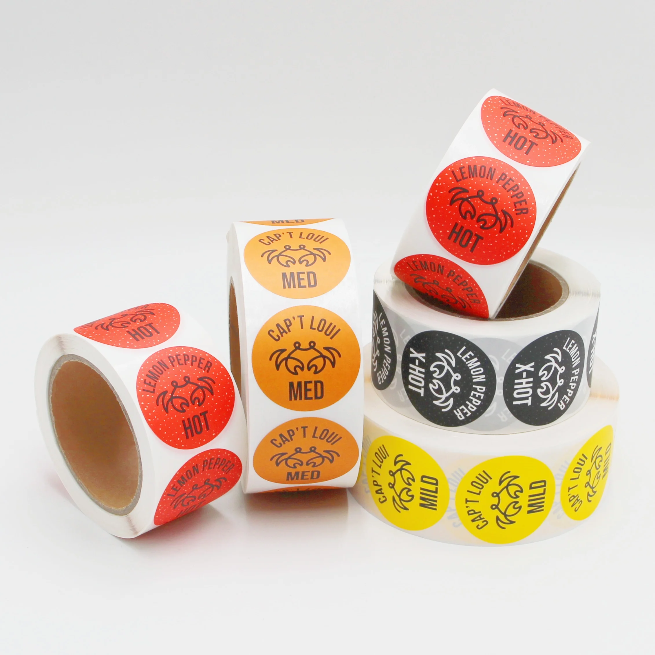 Custom Label Waterproof Logo Sticker Printed Roll Label Synthetic Paper Adhesive Stickers for Business & Shopping