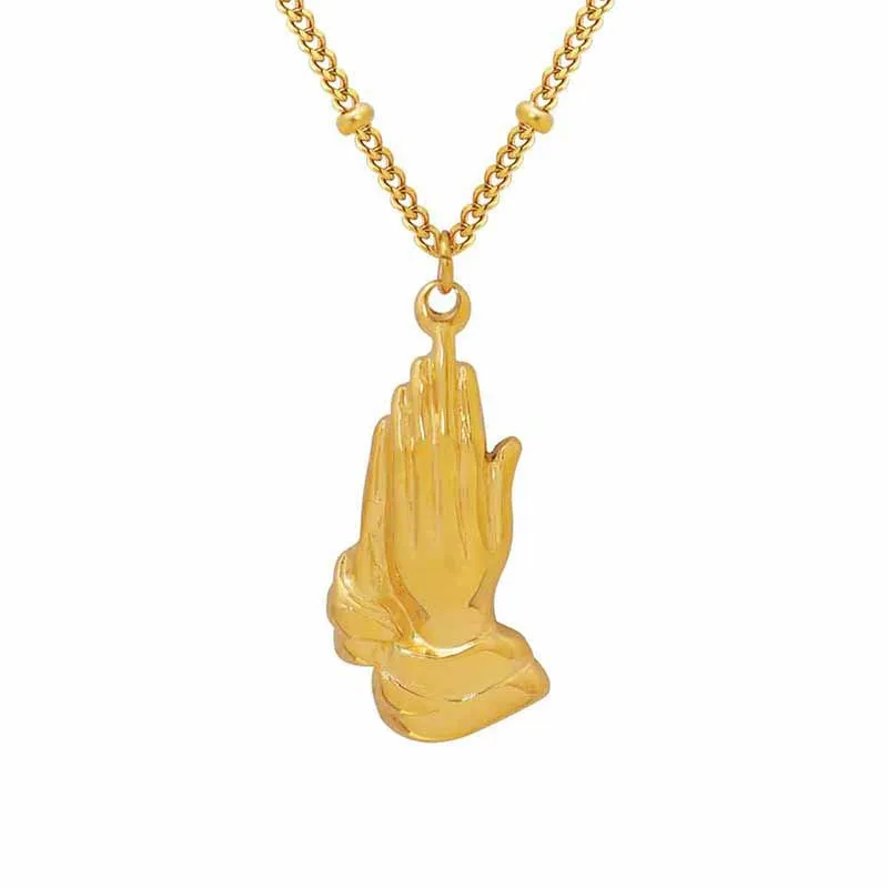 Vershal VSB1432 Hip Hop Style 18k Gold-plated Stainless Steel Buddha pendant Custom Logo Necklace
