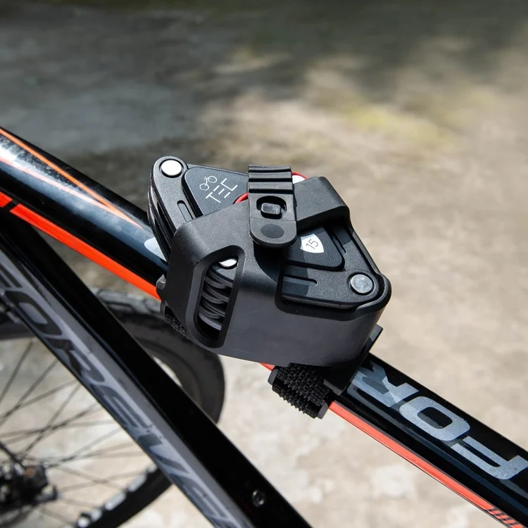 Durabel High Safety Bicycle Folding Chain Lock Effectively-Prevent 2 Keys Folding Bike Rhombic Lock Combination Key Safe Lock