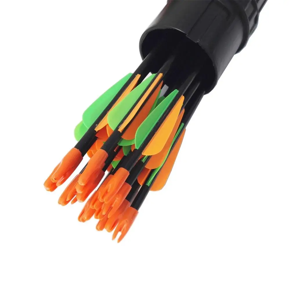 12pcs Glassfiber Arrow 73cm Archery Children/Women Practice Beginning Target Kids Telescopic Arrow Quiver Outdoor Sports