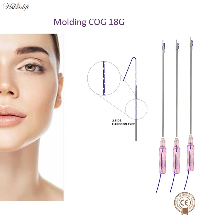 CE медицинская молдинговая нить, рыболовная кость, нитка w blunt 18g pdo aptos thread lift 100 мм, лифтинг лица