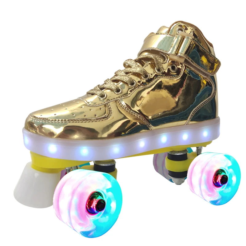 Attractive Price New Type Wave Skate Explosive Flash Pour Ado Double Row Skates