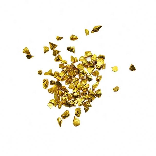 Матовое золото щебень фишки пуленепробиваемое стекло