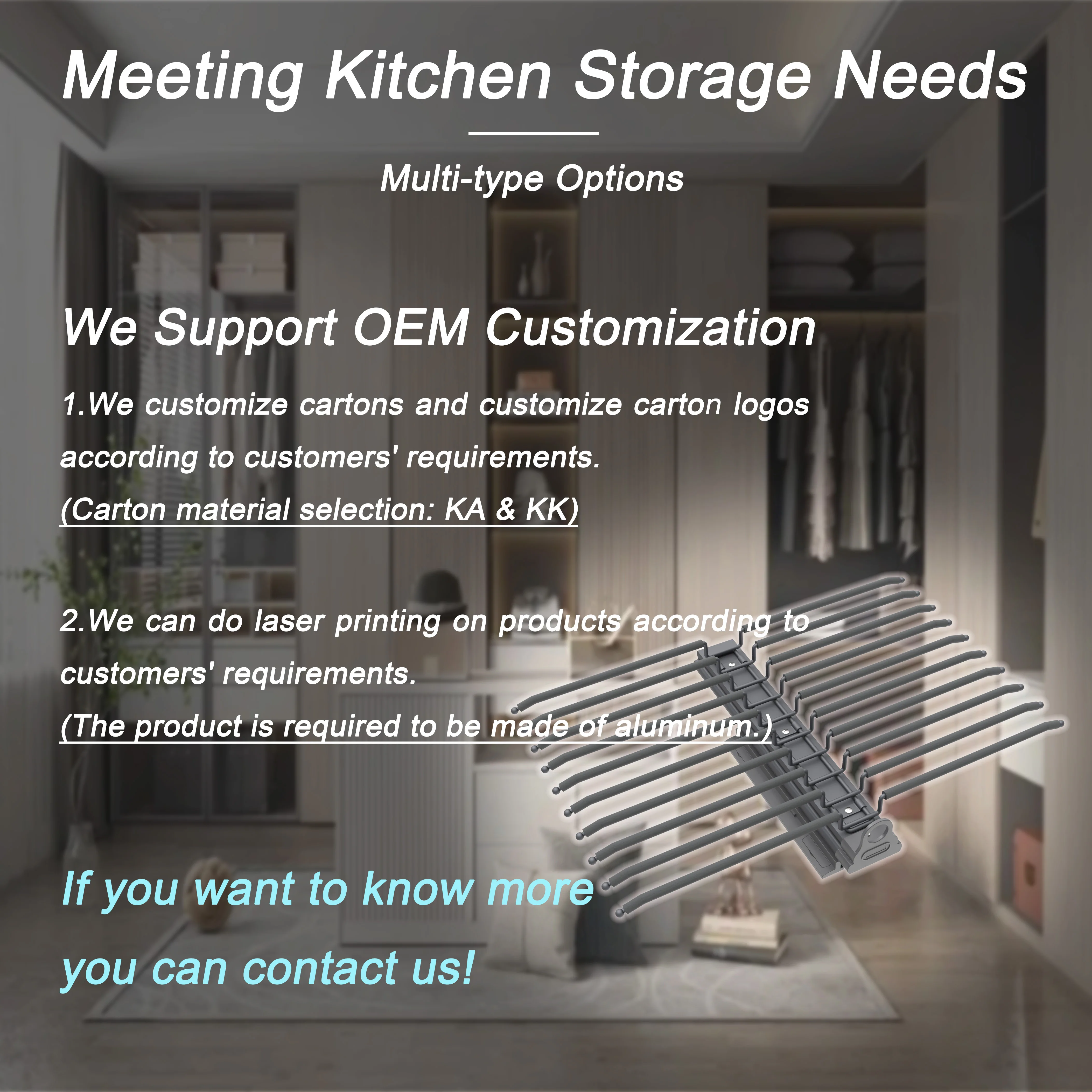 Wardrobe Bedroom Closet Clothes Organizer Cabinet Telescopic Hanger Garment Storage Gray Top Mounted Double Trousers Rack