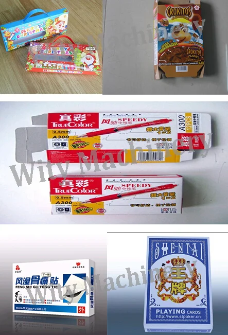 Automatic Carton Box Folder Gluer Machine With Pre-fold for Pizza Box Hamburger Box