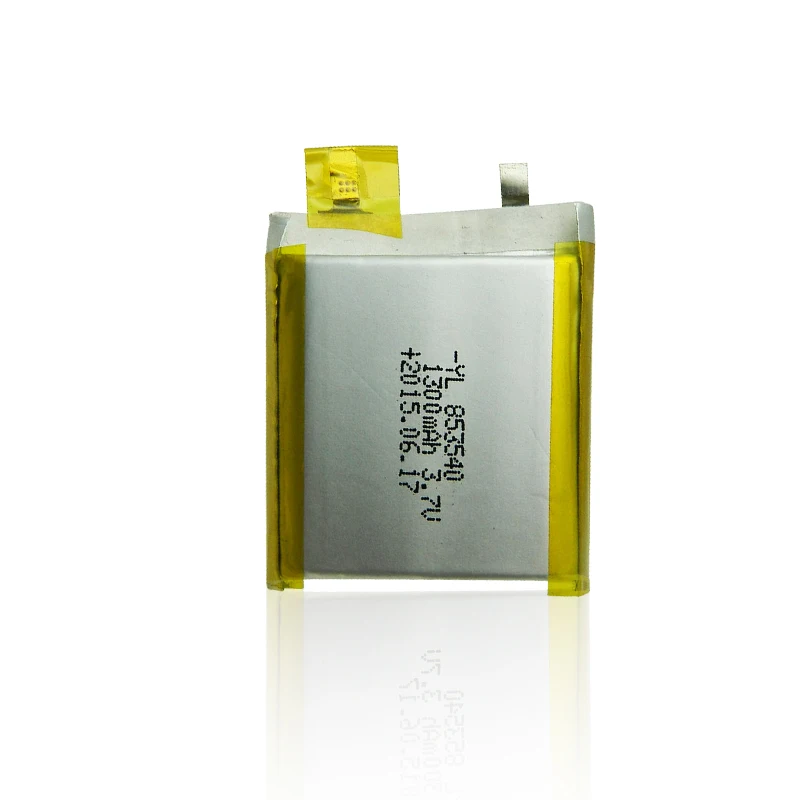 Battery factory 3.7volt 1300mah li-ion lithium rechargeable polymer battery cell