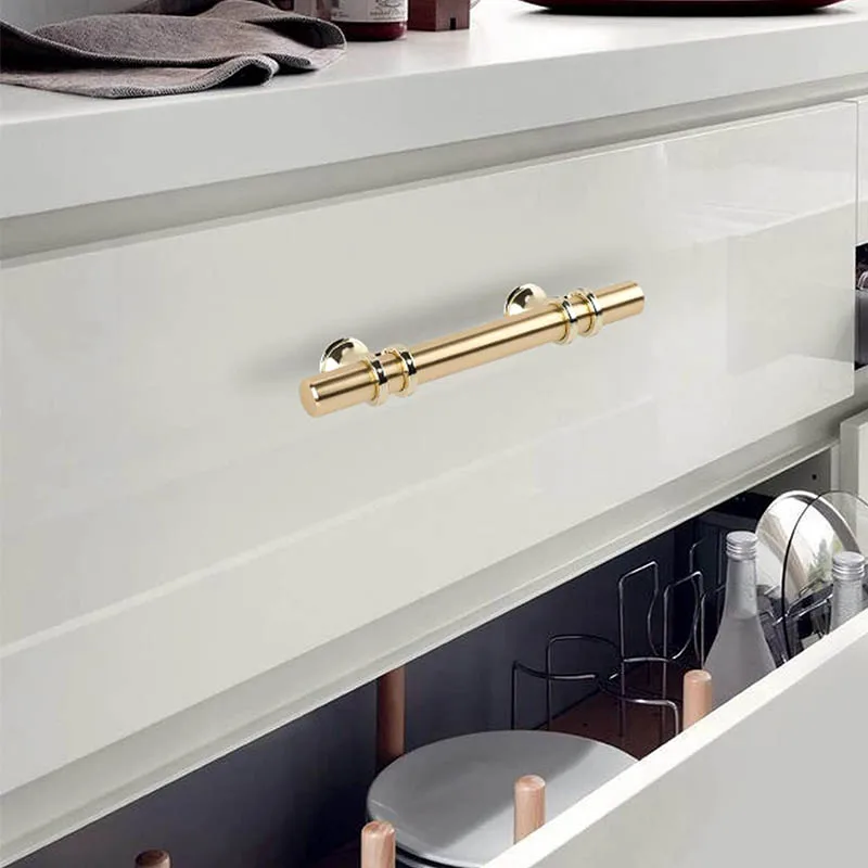 Gold Furniture Handle 320mm Black Combination Single Hole Knobs Kitchen Cheap Modern Nordic Fancy Cabinet Handles