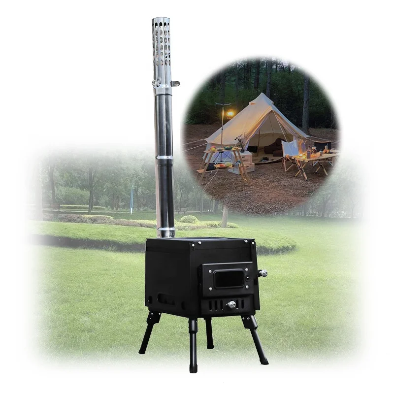 Brand New Camping Stove Wood Burning Furnace For Cooking Outdoor Foldable Stove