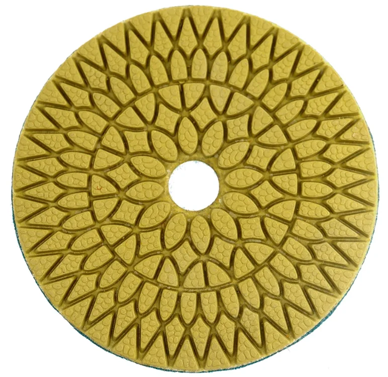 Autoerizo 4 Pcs/Lot 4Steps Super Marble Polishing Pads 4 Inch Diamond Polishing Pads for Granite Wet Flexible Polishing Pad