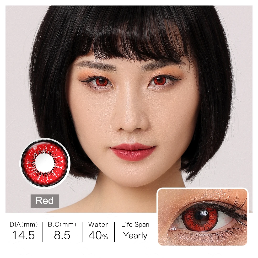 Magister Flame Cosmetic Colored Contacts Color Contact Lenses with circle Big Eye Colored Contact Lens