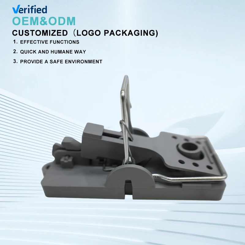 New Customized logo Reusable Premium Plastic Efficient High Sensitivity And Mini Easy Mouse Set Metal Wire Rat Mice Snap Trap