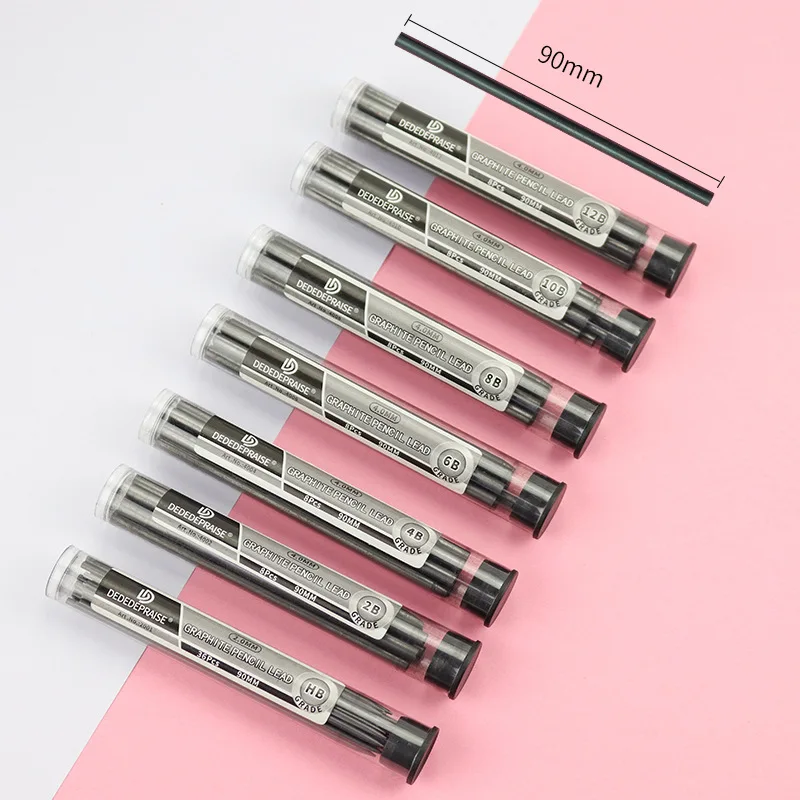 2mm 4mm Mechanical Graphite Clutch Pencil Lead Refill In Bulk With Type Hb 2b 4b 6b 8b 10b 12b