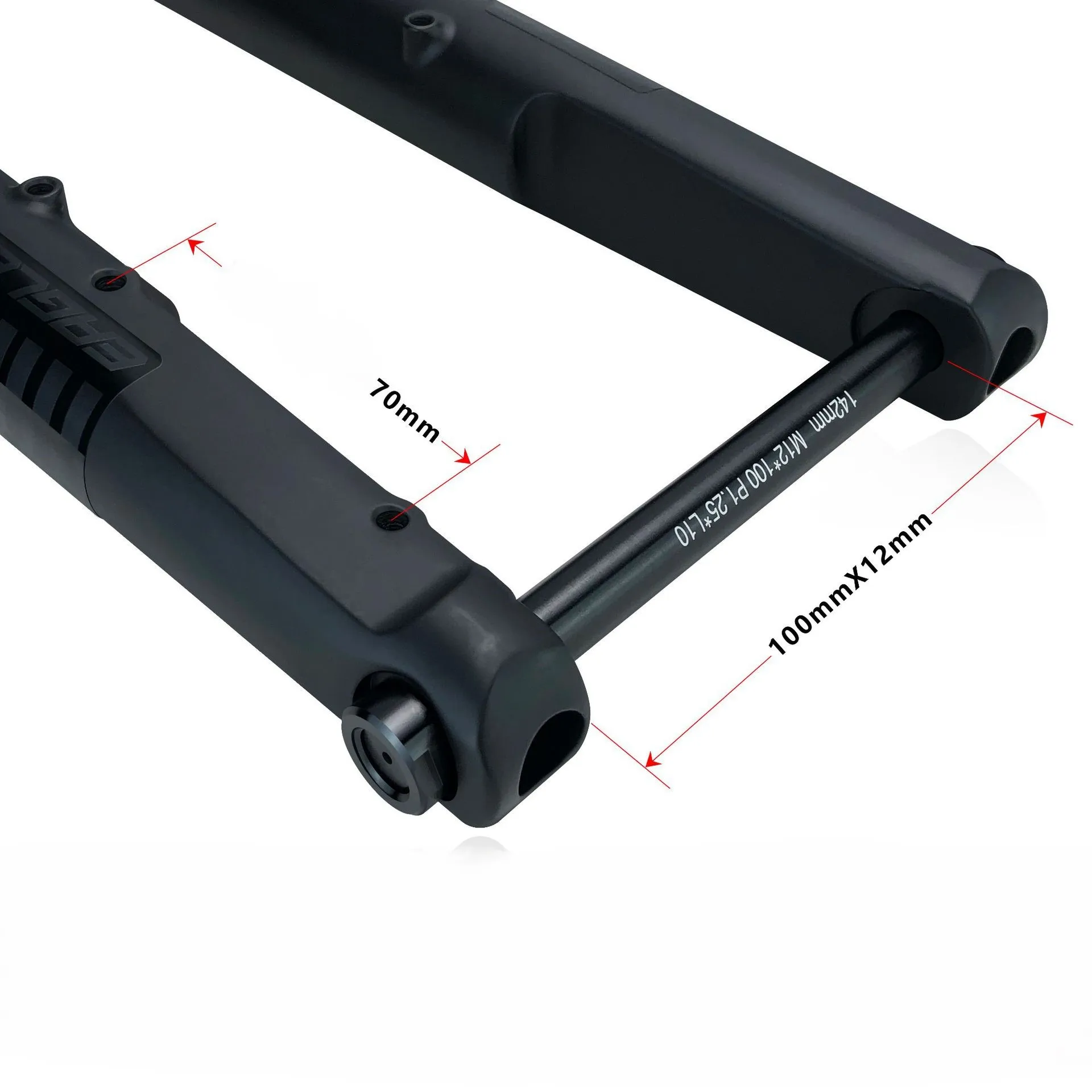 High-performance Road Bicycle Air-pressure Front Fork 700C Barrel-axle Road Bicycle Suspension Fork