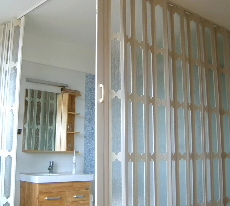 Easy Install Retractable PVC Folding Door For Home