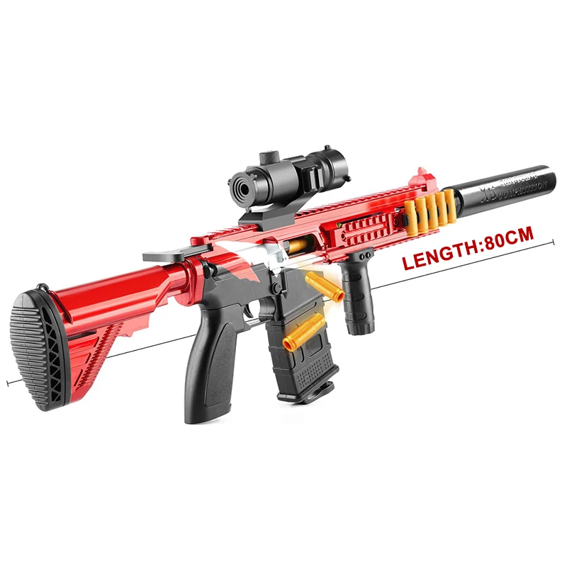 M416 мягкая резиновая пуля с шариками игрушка Снайпер страйкбол стрельба пистолет оружие для детей мальчиков