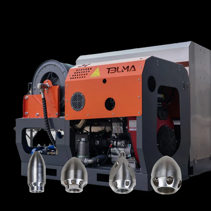 4350psi10gpm машина для очистки водоструйной канализации высокого давления с 3/8 шлангом 70 м и соплом дренажных