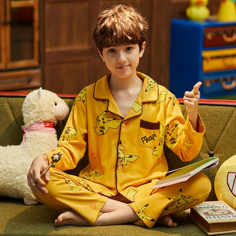 
Durable using low price longsleeve pajama kids cotton pajama sets kids 