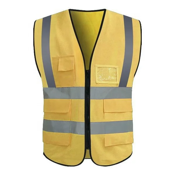 Hot sale construction knitted reflective vest customized printed reflective vest