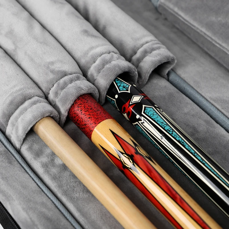 Waterproof wholesale Billiard cue bag 3 shafts 4 butts snooker cue bag adjustable shoulder pool cue carrying soft case