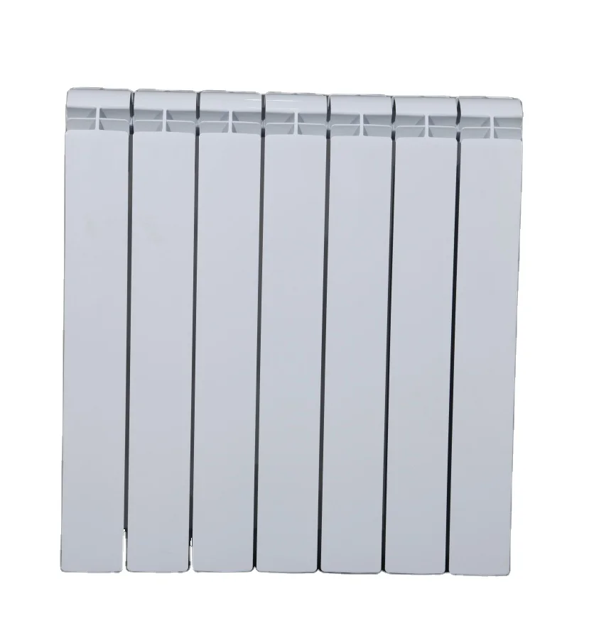 HiFlat Die Cast Aluminum Bimetal Vertical Wall Double Steel Pipe Heating Radiator for Home Water Heating System