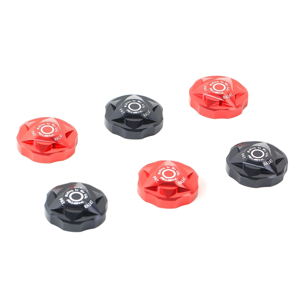 Mountain Bike Bicycle Front Fork Air Cap Shock Valve Cap Dust Cover Protector Aluminum Alloy Dust Cover Part