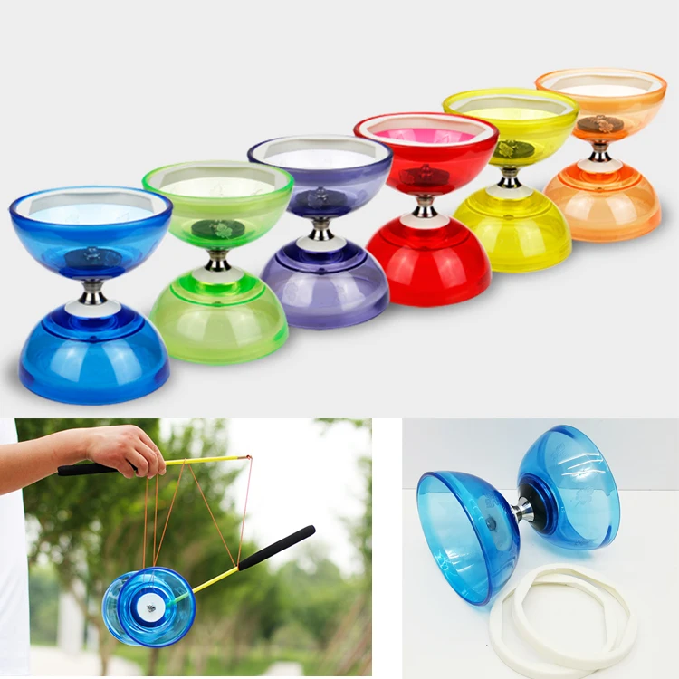 
High quality 3/5 bearing juggling diabolo rubber magic yoyo game 