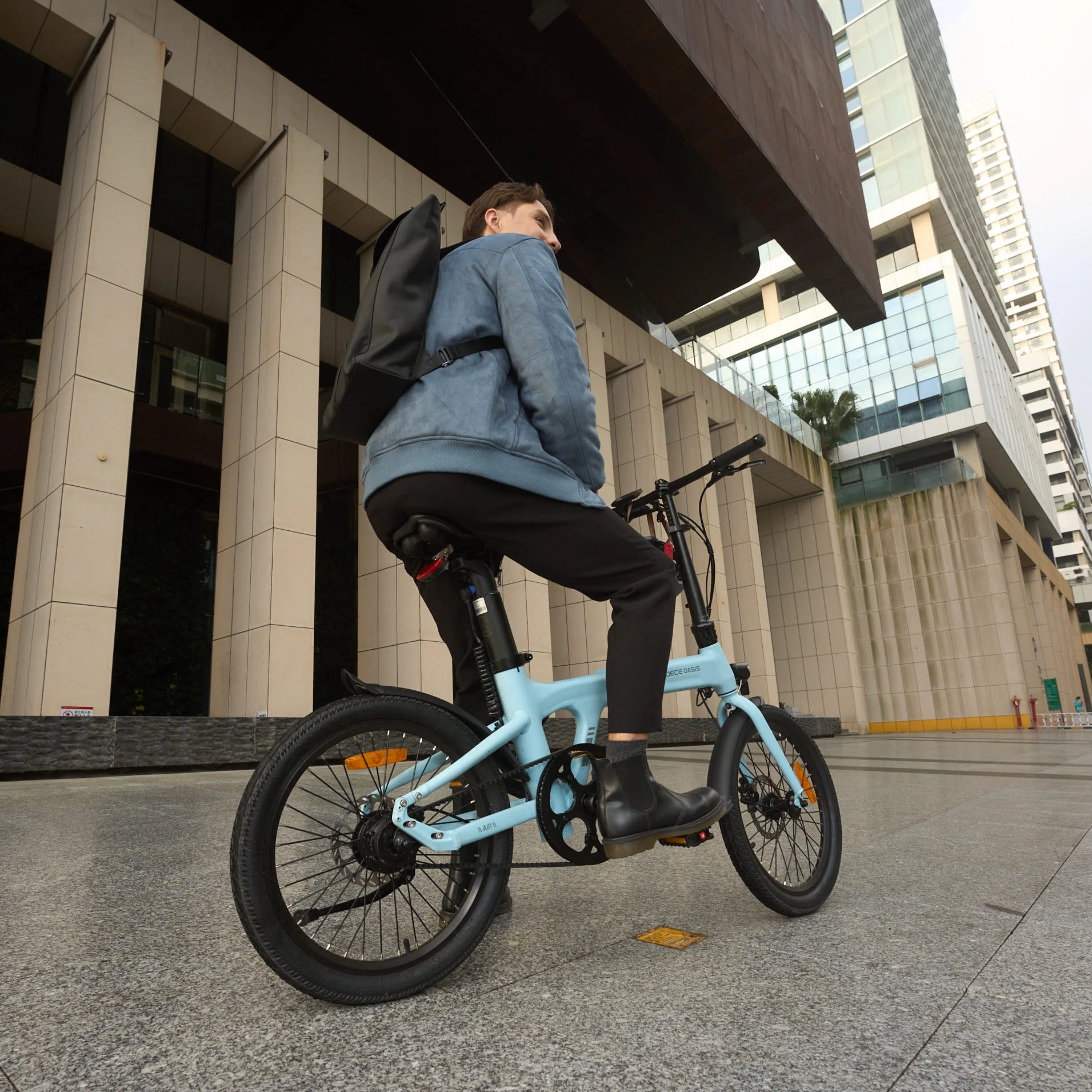 Torque Sensor ADO A20 Air Cheap Electric Hybrid Green City Bike Adult Folding Road Bike ebike Foldable Electric Bicycle e Bike