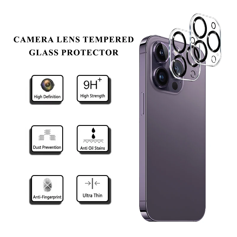 Защитное стекло для мобильного телефона iphone 14 pro max защита объектива камеры с шелкографией IP14 plus защитная
