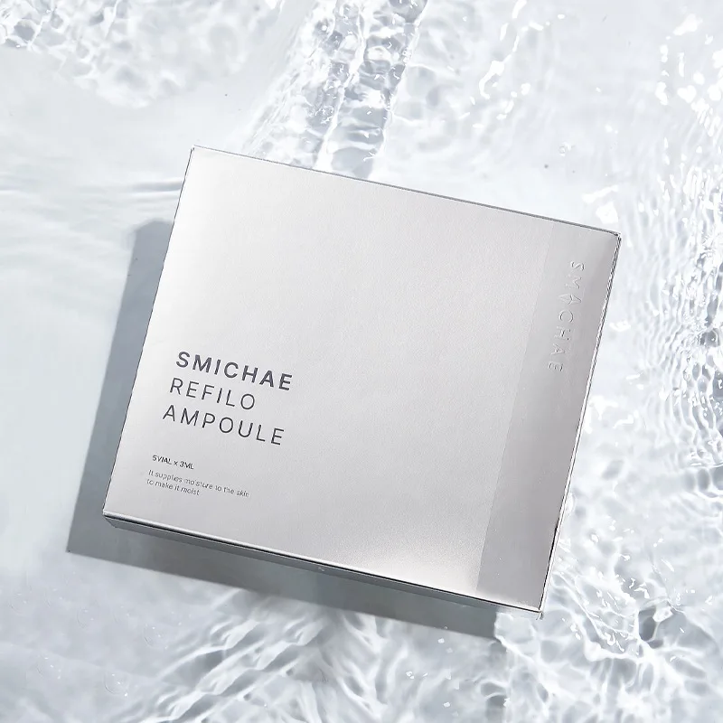 Bulk Customize Mask Paper Box Gold Silver Card Paper Box for Face Sheet Mask with Windowed Zip Ties