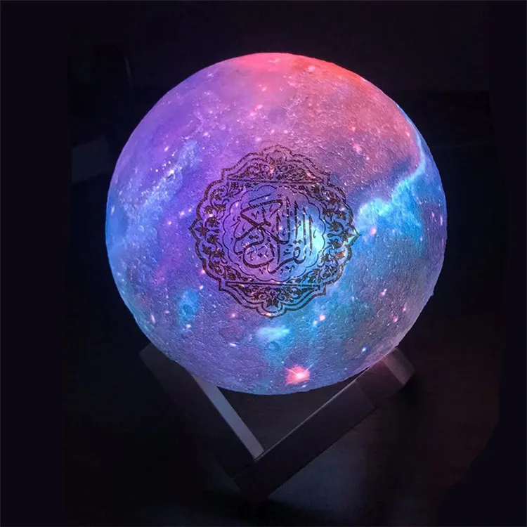 Telawah SQ-510 Wholesale Islamic Gift Set Rainbow Mp3 Digital Al Quran Lamp Speaker Quran Player