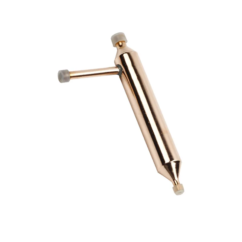 Factory custom welding filter dryer R134A refrigerant filter on the side of refrigerator copper welding pipe fittings