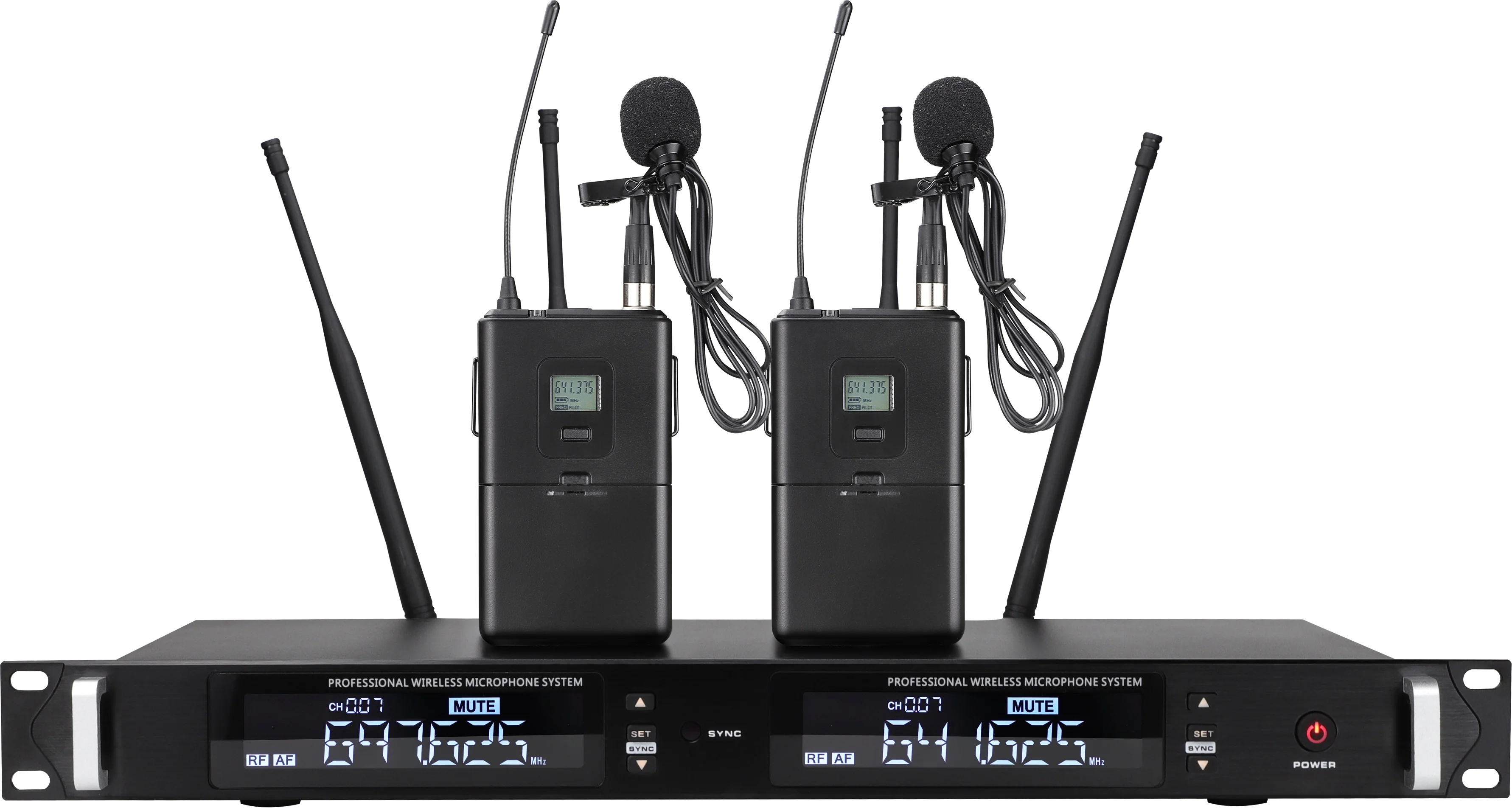 UHF двухканальный профессиональный караоке-динамик для смартфона с