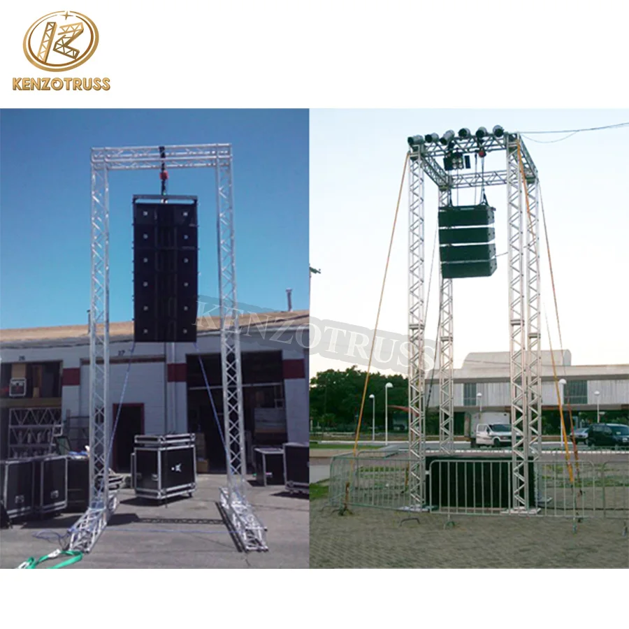 Aluminum Line Array Speaker Truss Tower  Stand