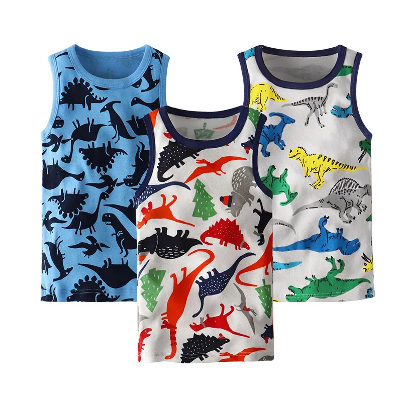 
Custom Printed Logo Children Used Comfortable Clothes Body Fit Tank Tops 
