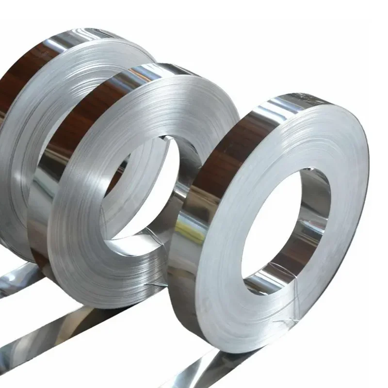 Stainless steel coil 201 304 316l 409 410 420J2 430 din 1.4305 ss 2205 301310s stainless steel coil sheet plate Strips band Belt