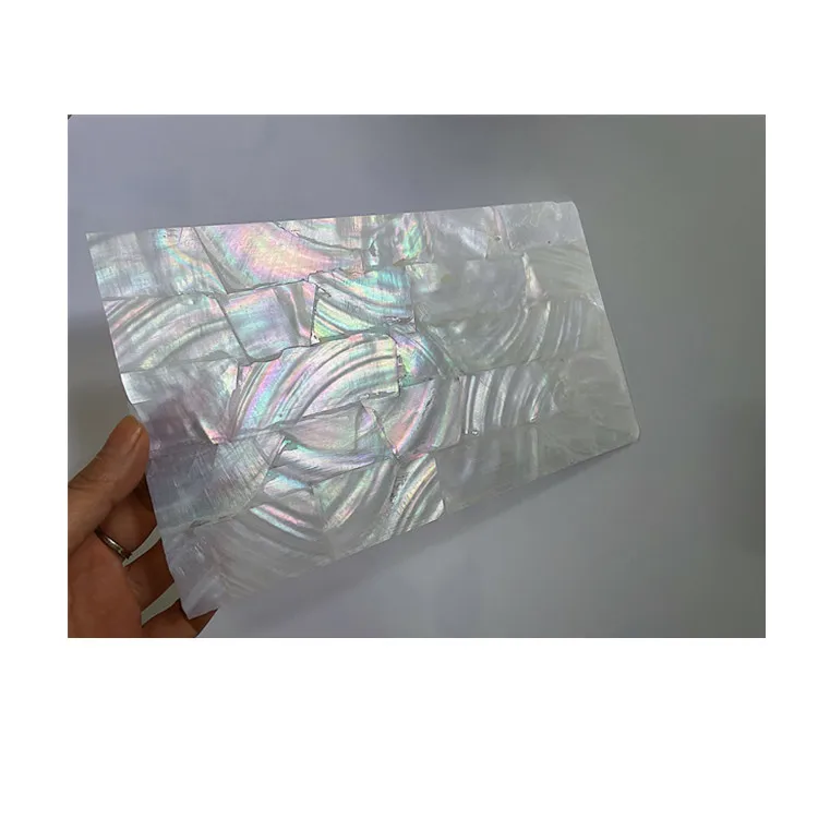 Natural river shell sheet white Mother Of Pearl shell sheet abalone paua shell sheet for phone cases  furniture home decoration