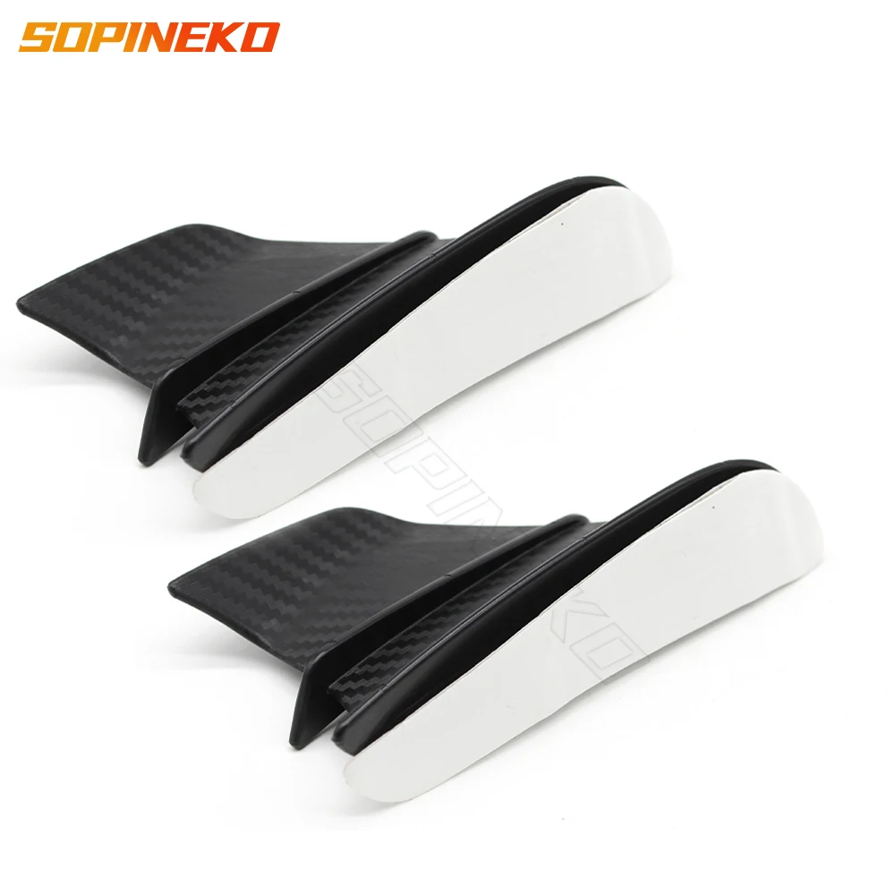 Wholesale ABS Universal Carbon Fixed Fairing Side Wing Fixed Spoiler Aerodynamic Winglet Wing for Ducati Kawasaki Yamaha Honda