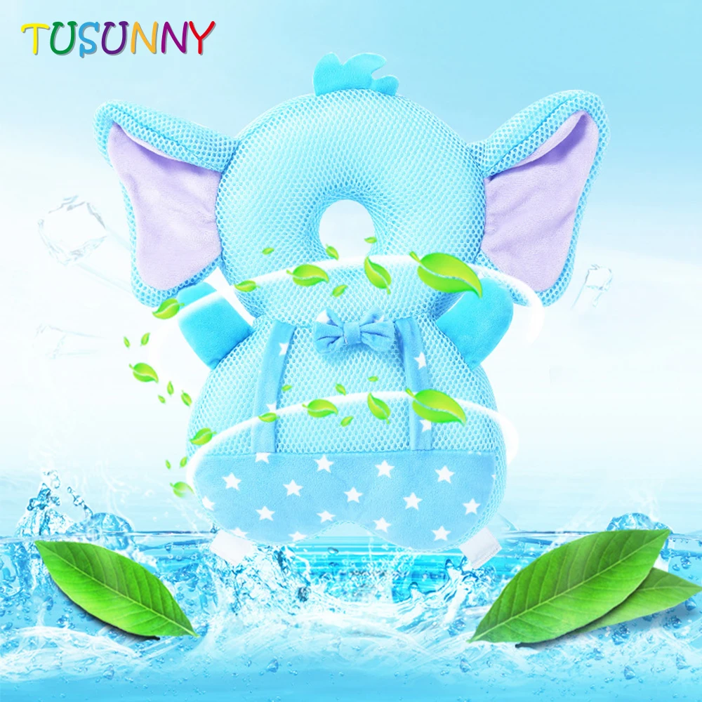 Adjustable Baby Head Protector Cute Back Baby Toddlers Head Safety Pad Cushion Baby Back Protection Prevent Toddlers Owl Pillow