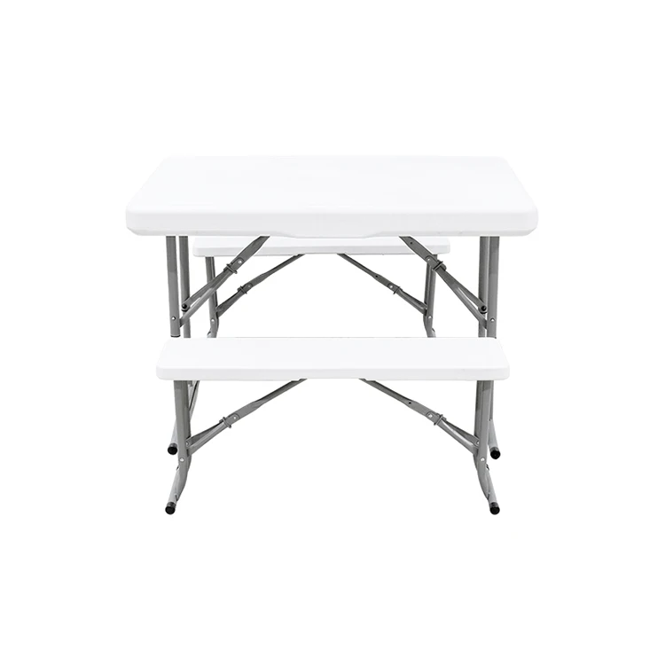 Wholesale outdoor garden picnic 3 kits beer portable folding table with benches for events