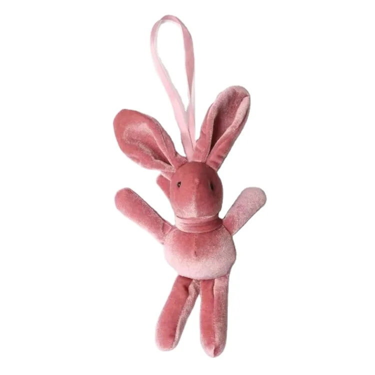 Mini Rabbit Wish Plush Toy Cute Bunny Doll Pendant Keychain For Bag Car Home Bouquet Gift Decoration