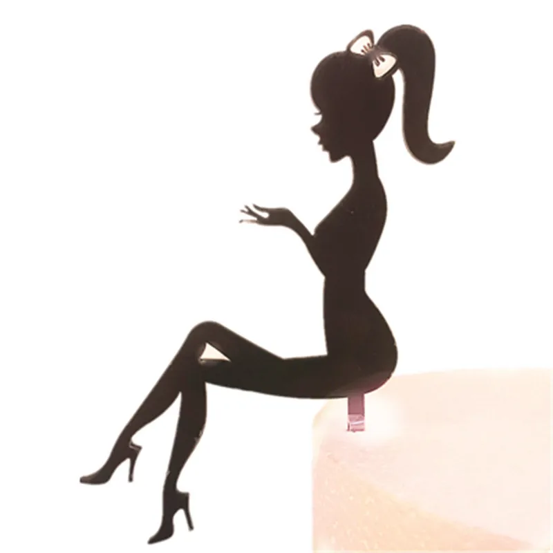 Bride to be Wedding Cake Topper Acrylic Girl Image Side Cake Decoration for Party Supplies