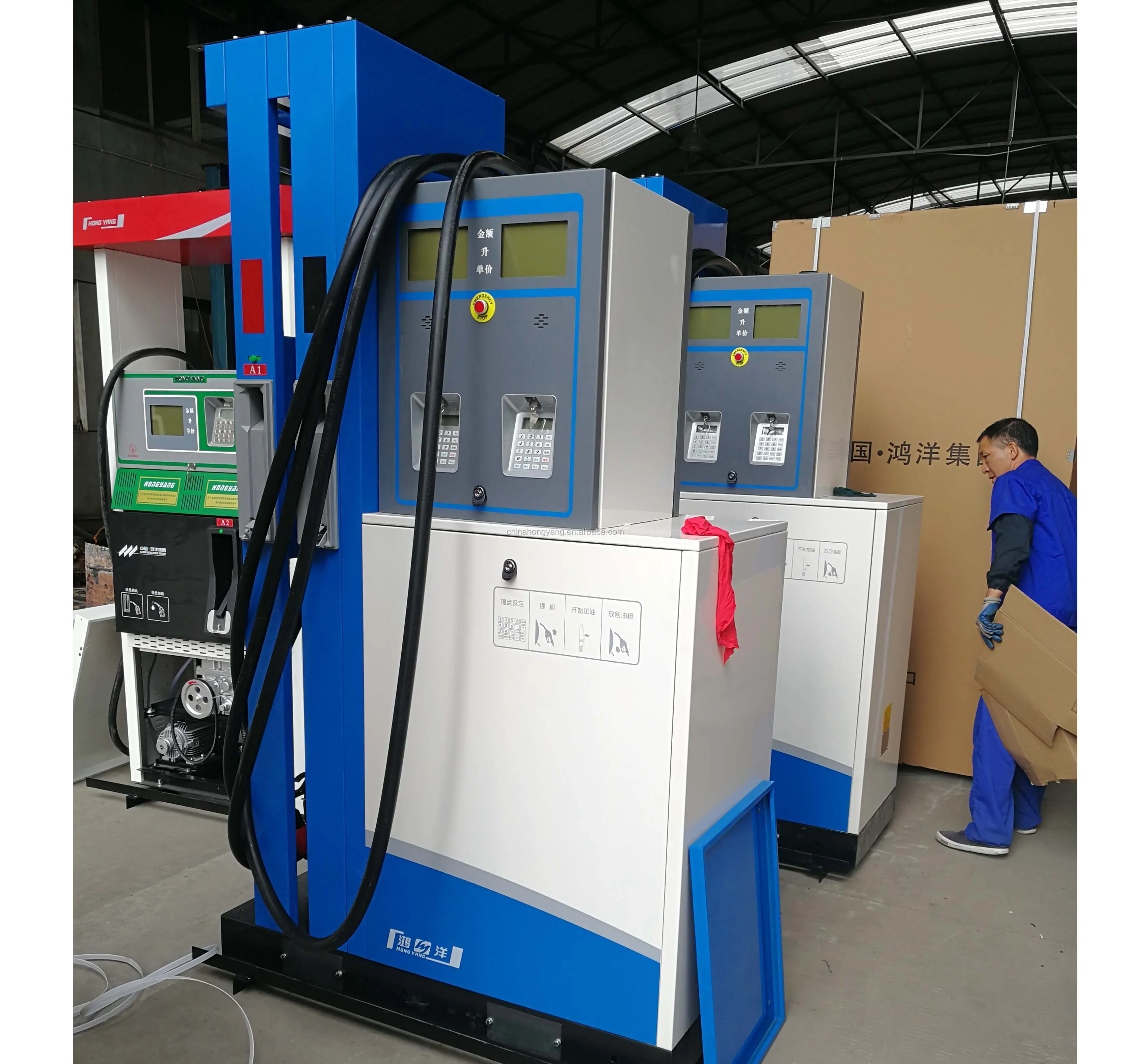 SIX NOZZLE Europe type petrol pump fuel dispenser forgas staiton